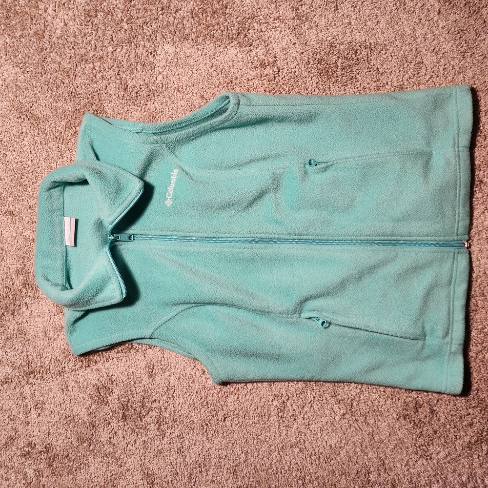 Columbia Sportswear  Fleece Vest Womens Size Small Turquoise (1)
